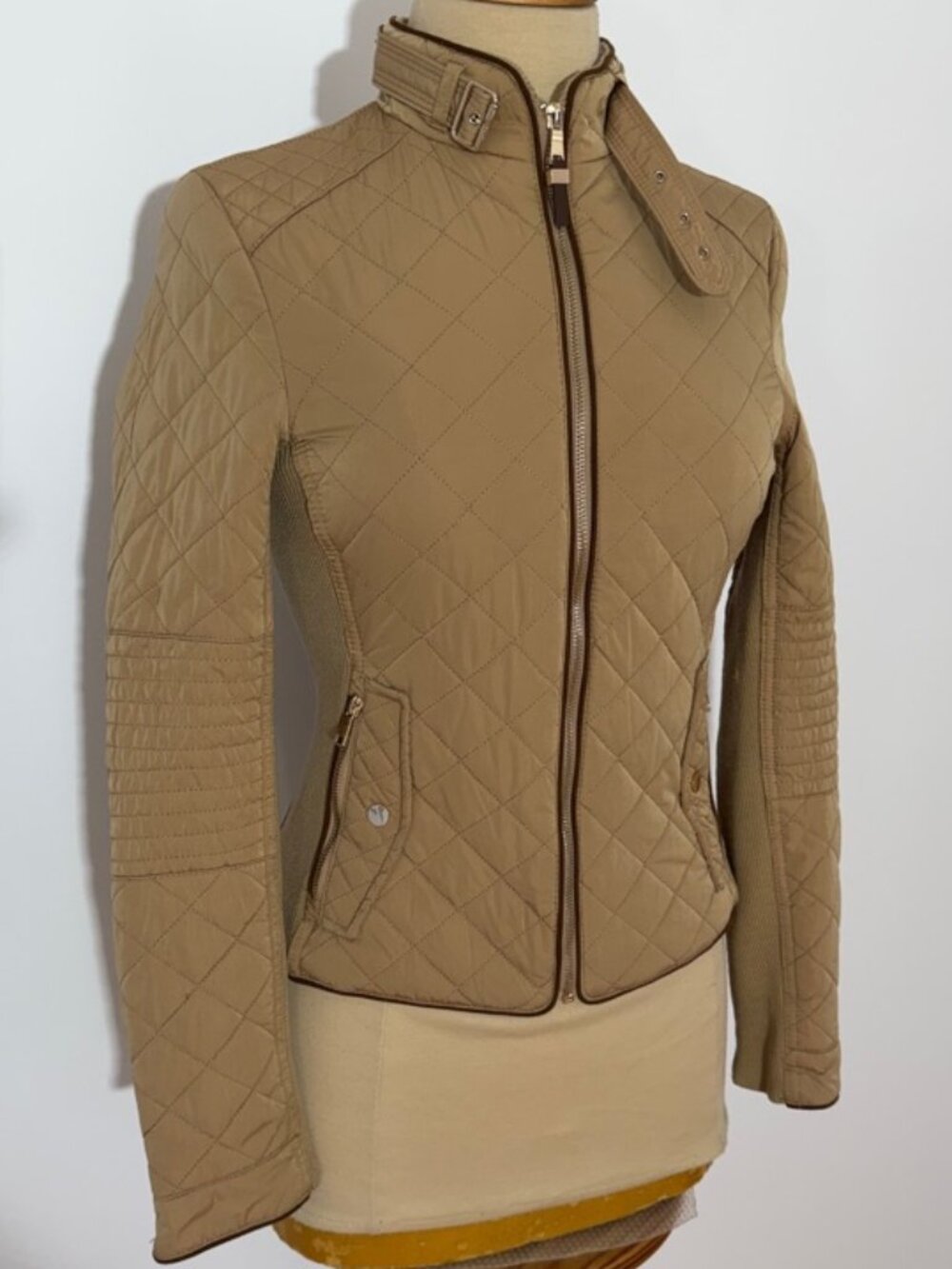 Zara Woman Diamond Quilted Slim Fit Jacket